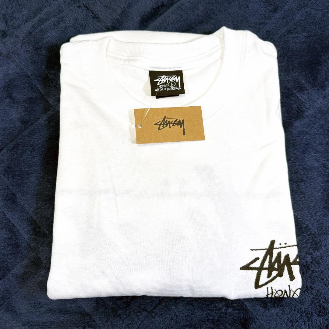【新品未使用】 STUSSY ハワイ限定 Tシャツ Lサイズ ホワイト ホノルル