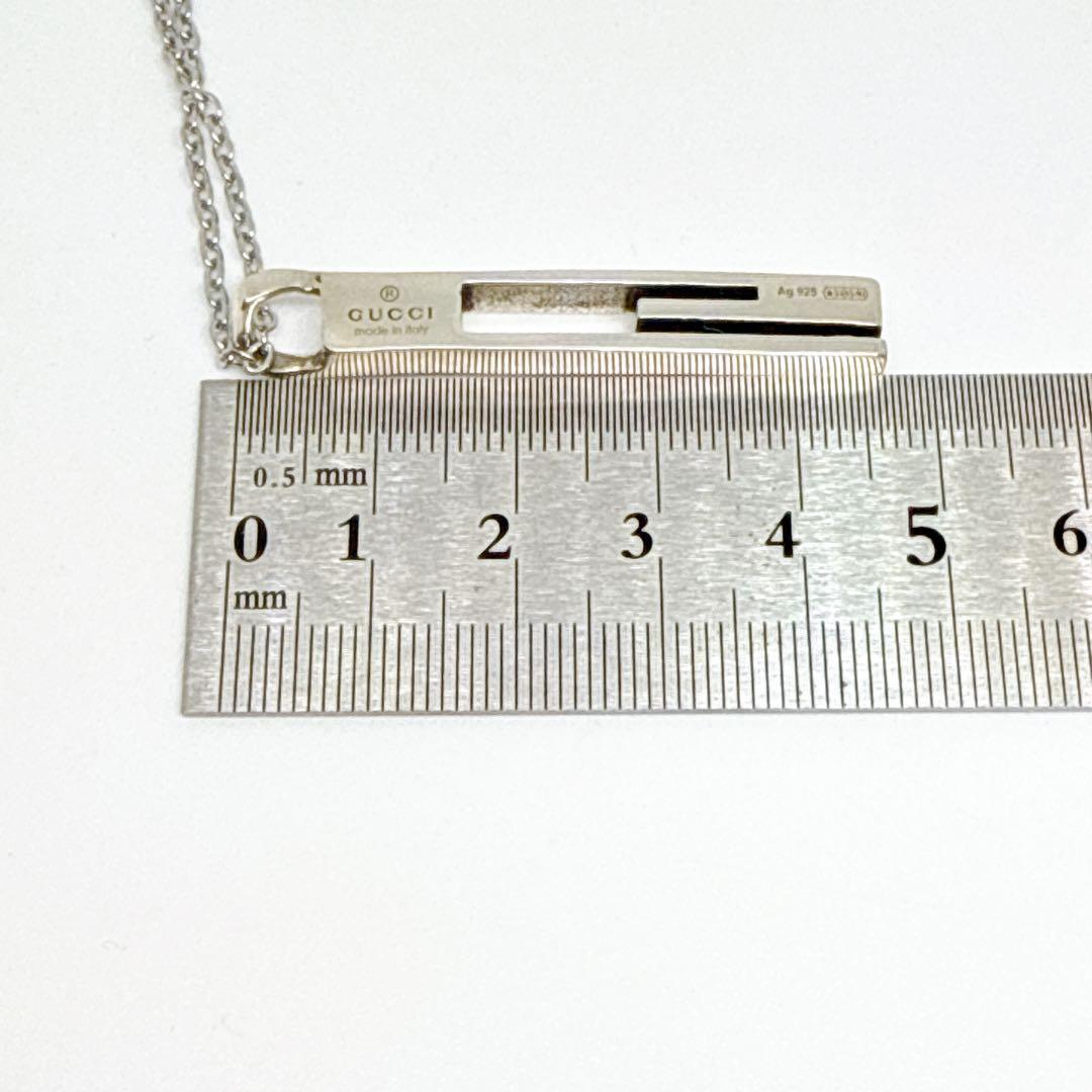 【社外チェーン】グッチ ネックレス カットアウト G シルバー 925