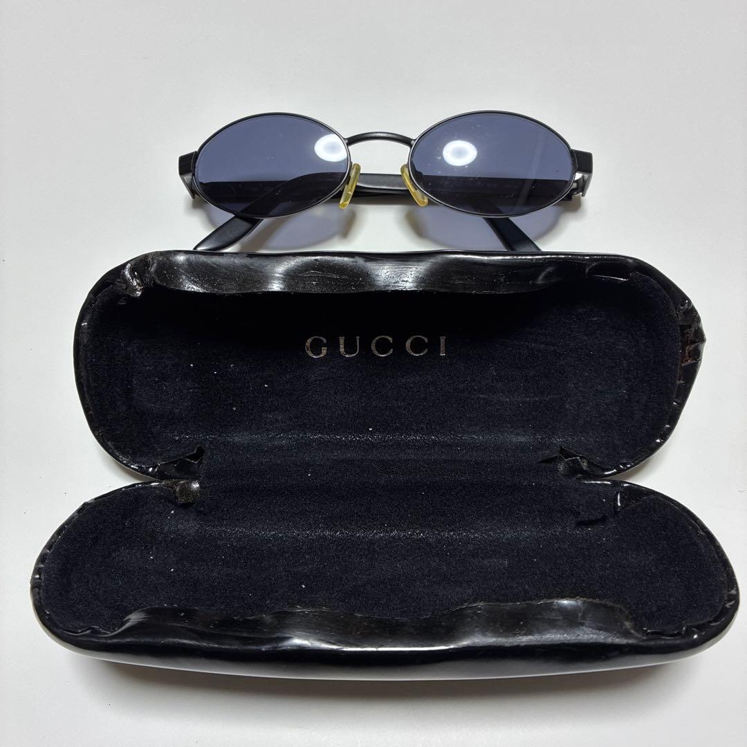 GUCCI/グッチ/サングラス/オーバル/BLK/レディース/
