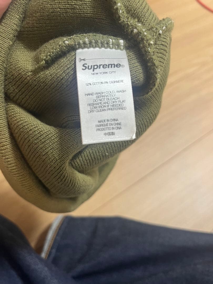 Supreme Big Logo Beanie オリーブ