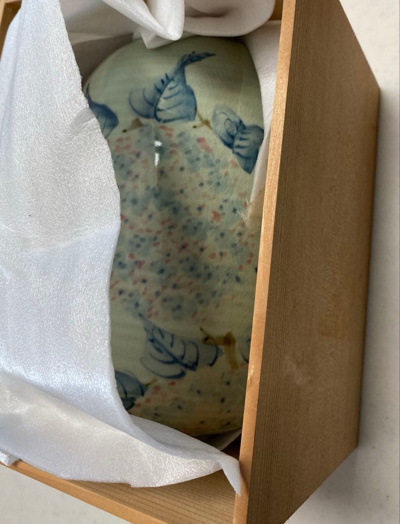 九谷焼　紫陽花の花瓶