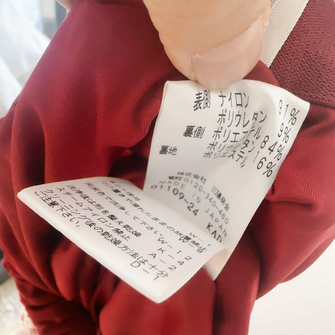 美品♡クリーニング済み♡手洗いOK！エポカ　花柄　シフォンプリーツスカート　赤