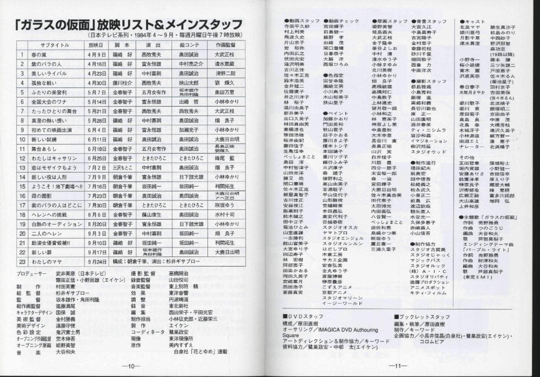【送料無料】NA－36　ガラスの仮面　DVD-BOX　【DVD】