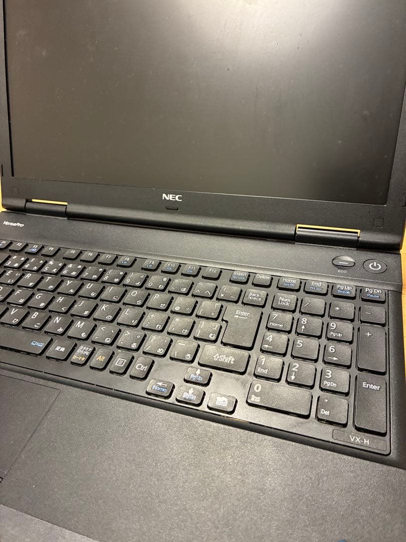 【ジャンク品】　NEC ノートPC 日本語キーボード　アダプター付き　パソコン