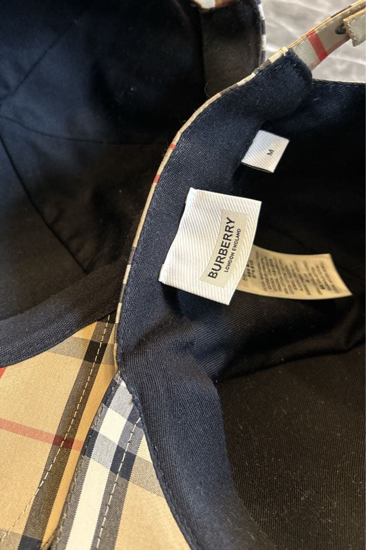 【値下げ】【正規品】Burberry チェック柄 ベースボールキャップ 1点