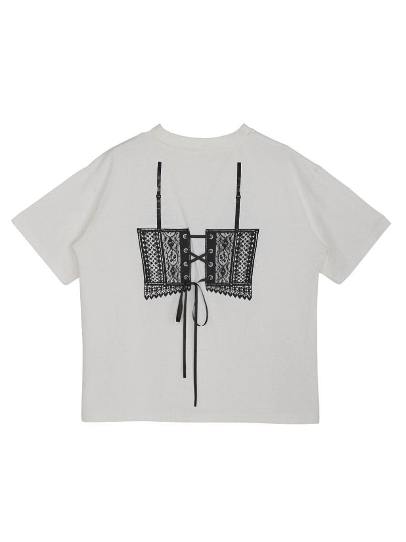 新品 AMERI MEDI LINGERIE TROMPE L`OEIL TEE