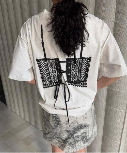 新品 AMERI MEDI LINGERIE TROMPE L`OEIL TEE