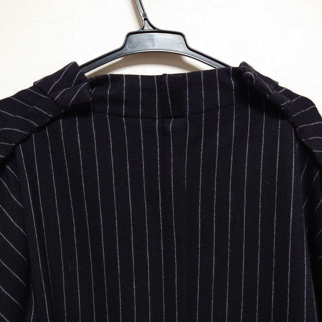 レア　COMME des GARCONS　ストライプジャケット　ブラック　XS