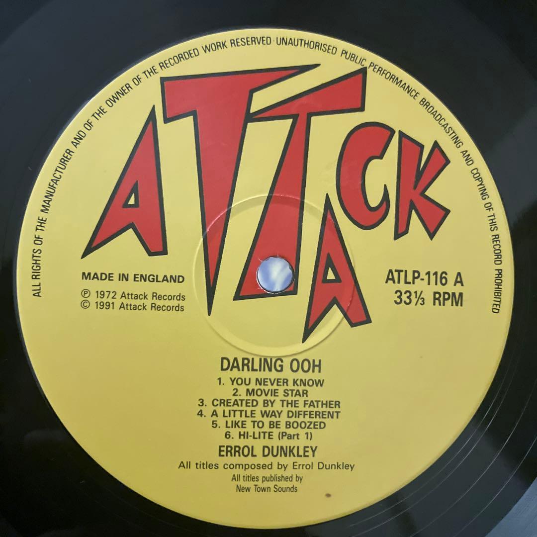 洋楽 ERROL DUNKLEY / DARLING OOH