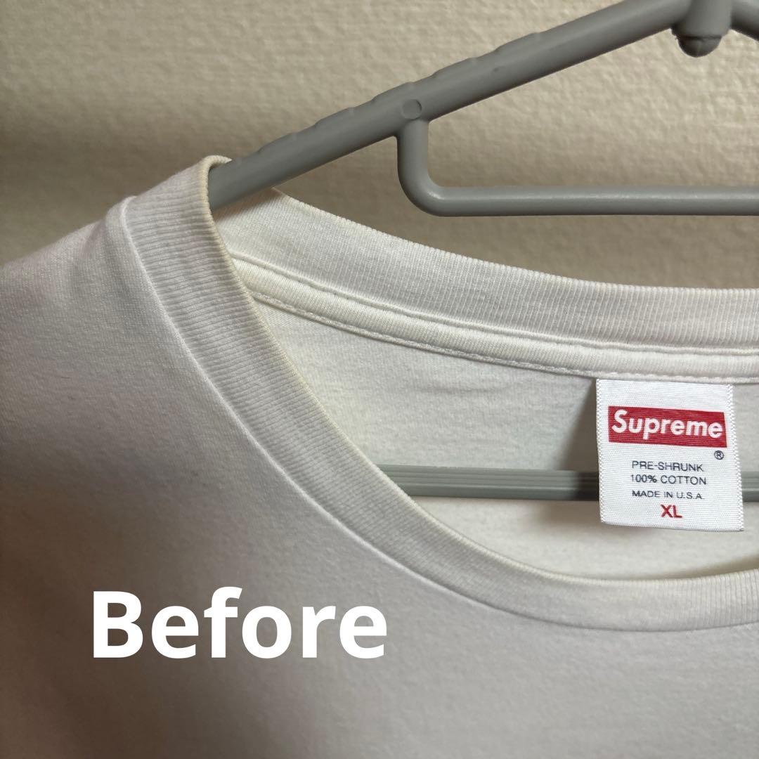Supreme クロスロゴ Tシャツ XL ホワイト