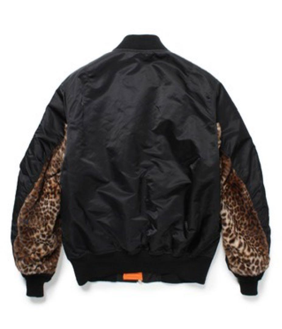 ワコマリアLEOPARD FAUX FUR MA-1 FLIGHT JACKET