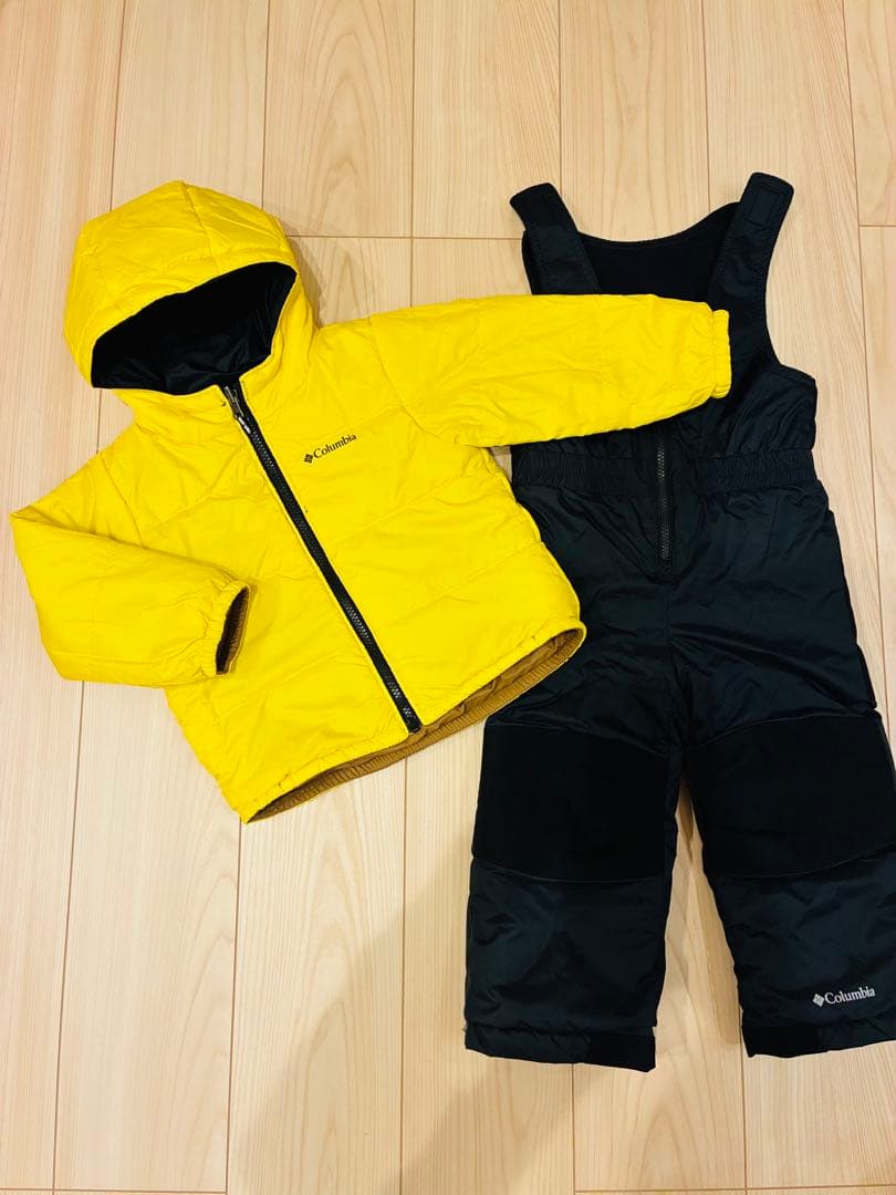 Columbia 子ども用 防寒ジャケットとオーバーオールセット 100㎝
