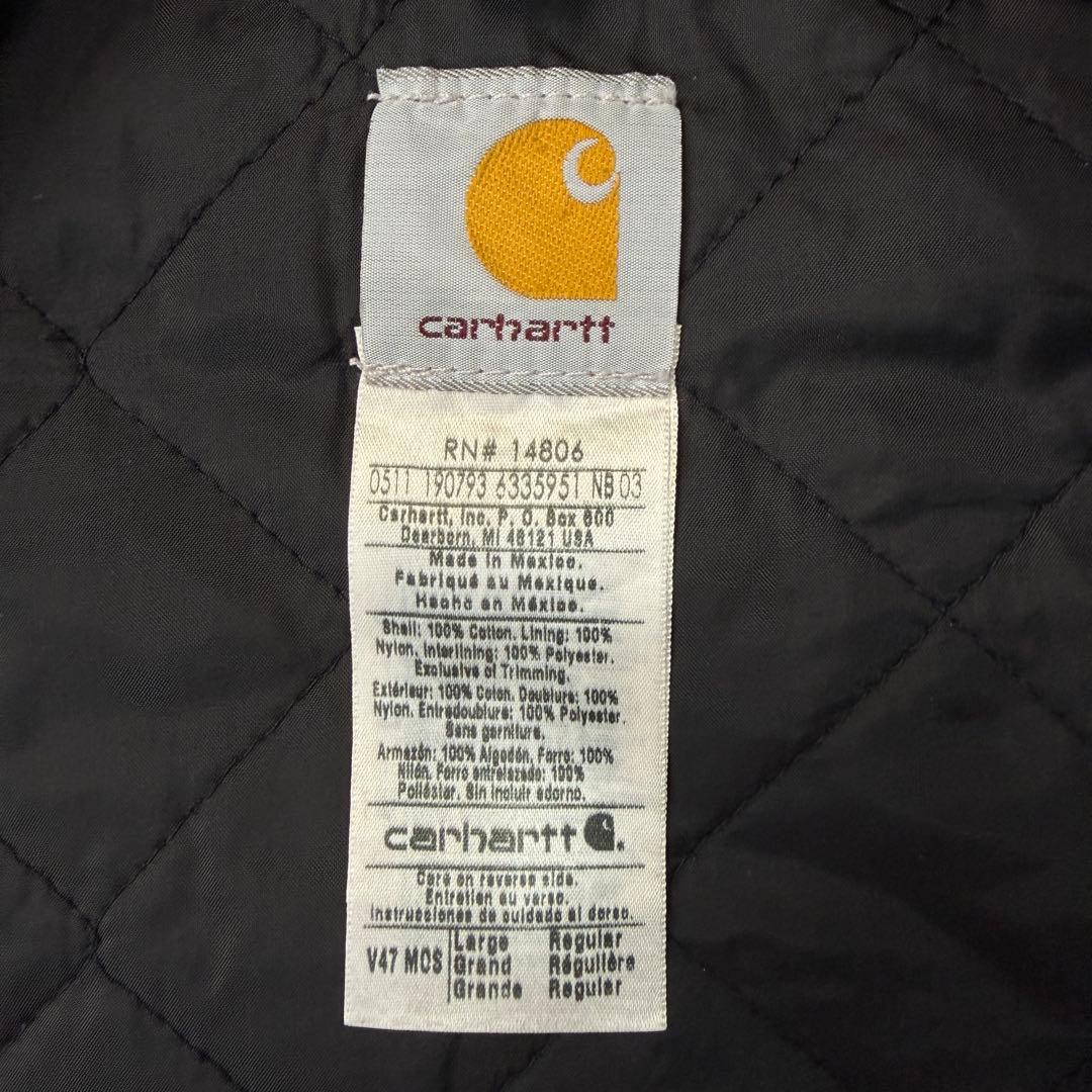 希少カラー■carhartt カーハート【L】ダックベスト モスグリーン 雰囲気
