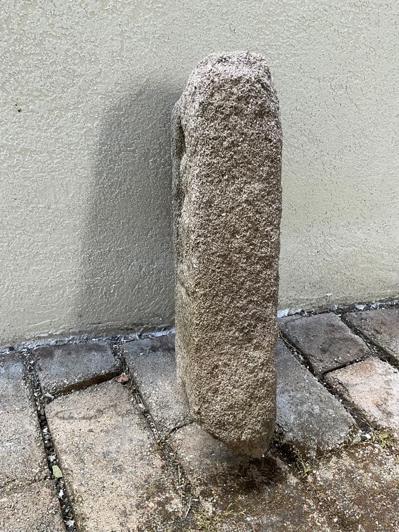 レリーフ　石仏　地蔵　仏像　仏教美術　残欠　江戸時代　新潟県　高さ約42cm