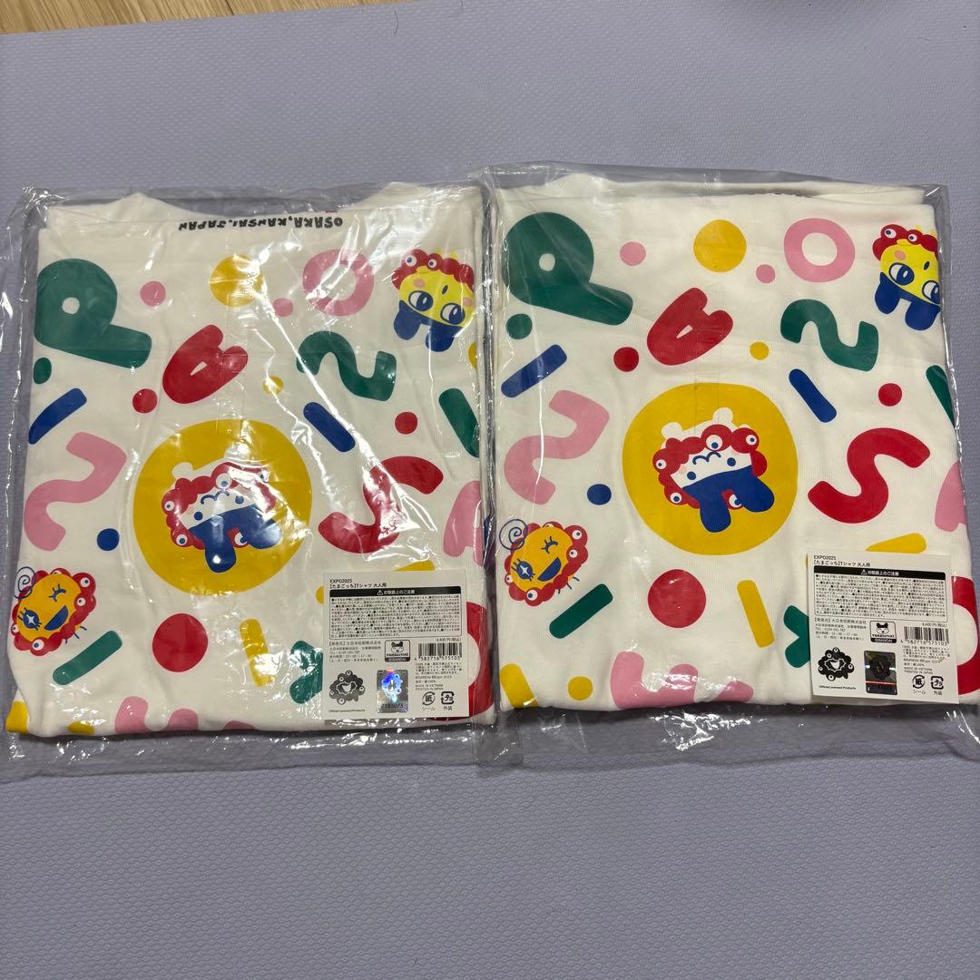 【未開封】万博EXP02025 たまごっち　Tシャツ 2枚セット　大人Lサイズ