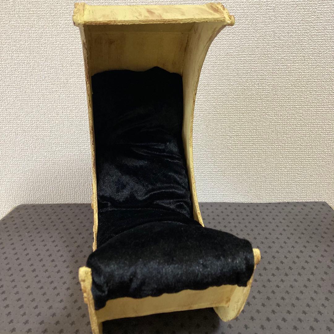 作家様 ハンドメイド 作品 ドール ぬいぐるみ用 三日月ベッド 約1/6サイズ