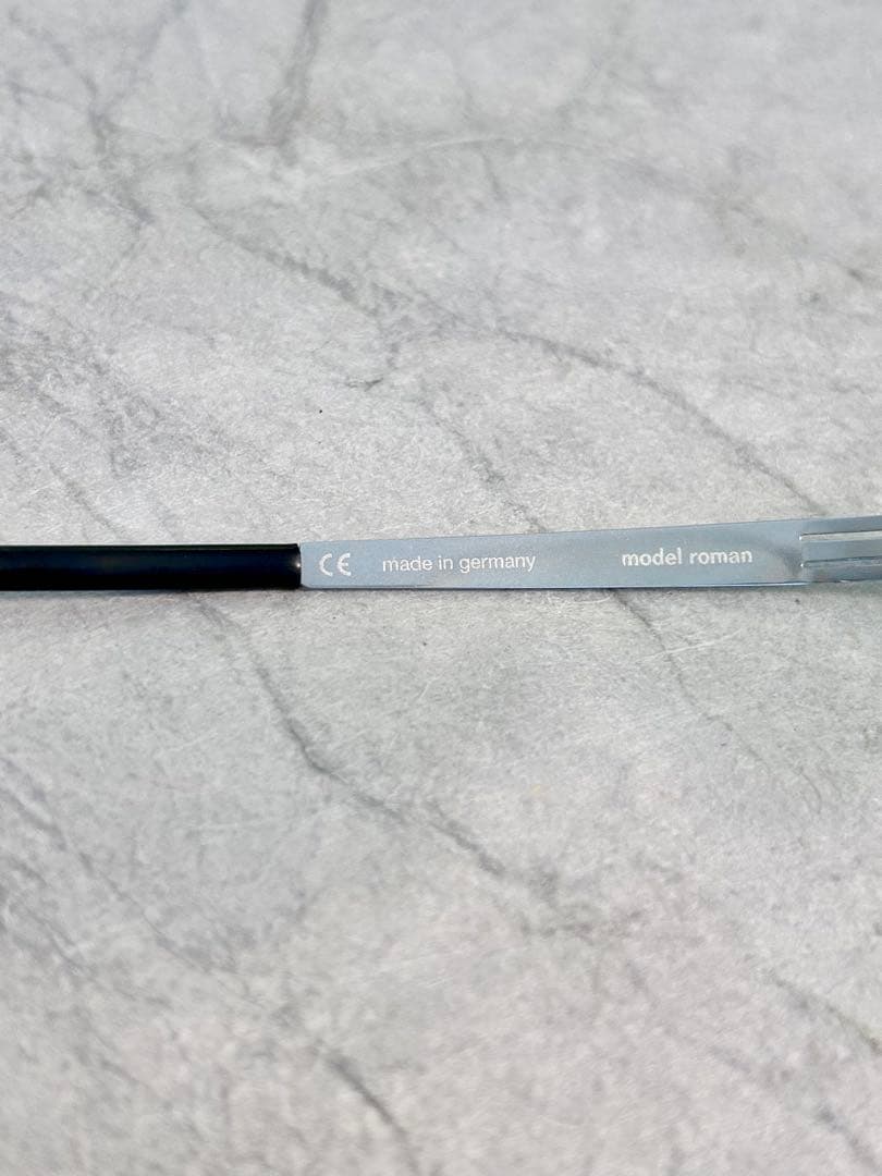ic! berlin シルバーメタルフレーム スクエア眼鏡　ドイツ製