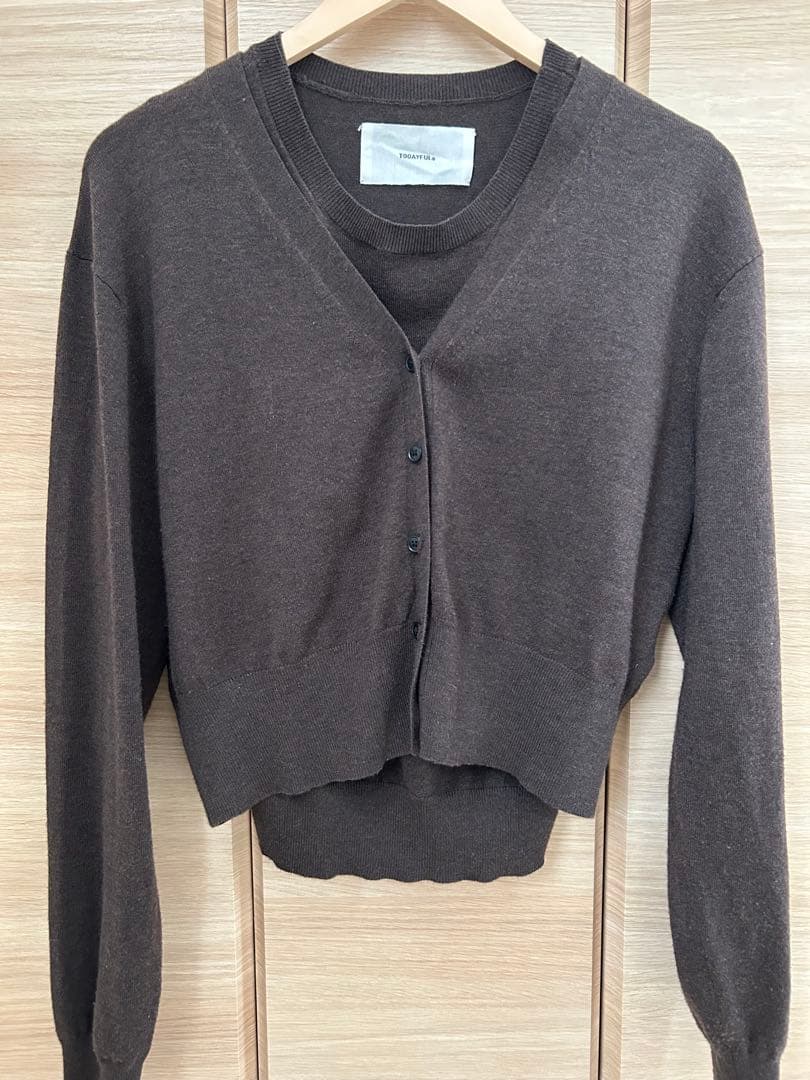 todayful 2set Useful Knit ダークブラウン