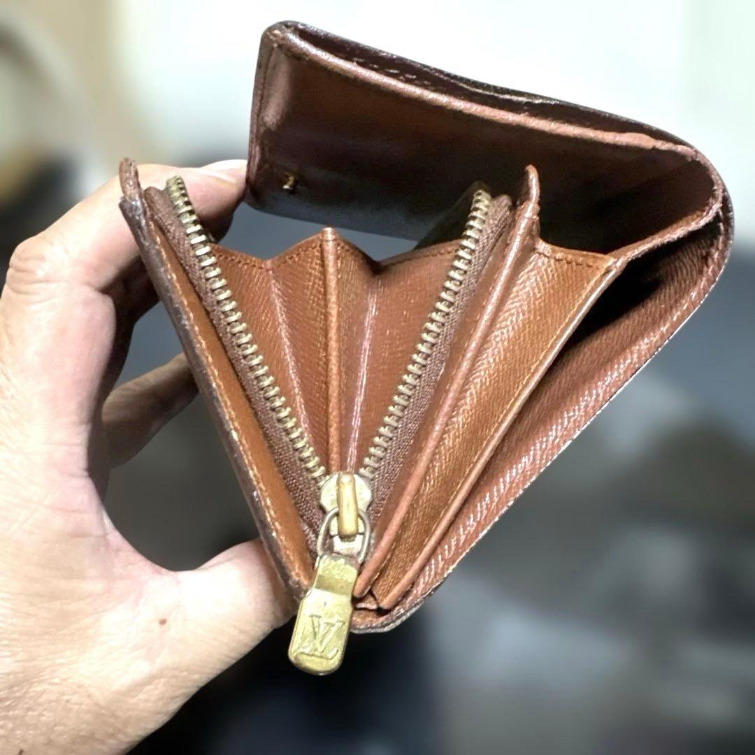 ⑦☆良品☆ モノグラム♪Ｌ字型ファスナー財布