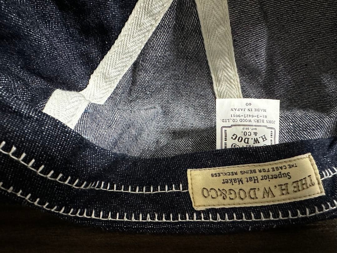 H.W.DOG & CO. デニムキャップ TRUCKER CAP -