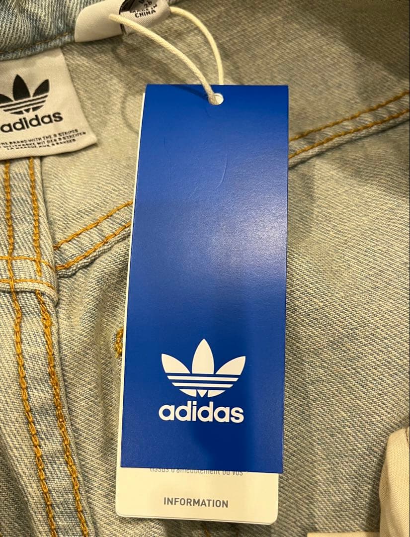 adidas バナナフィット　ウォッシュドデニムパンツ　新品　未使用