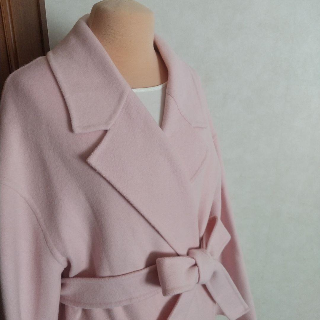 【美品】23区 マンテコ リバーコート 40 MANTECO