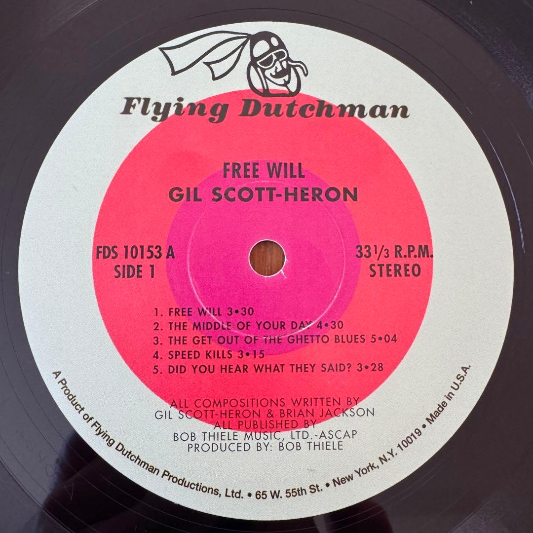 Gil Scott-Heron - Free Will オリジナル盤