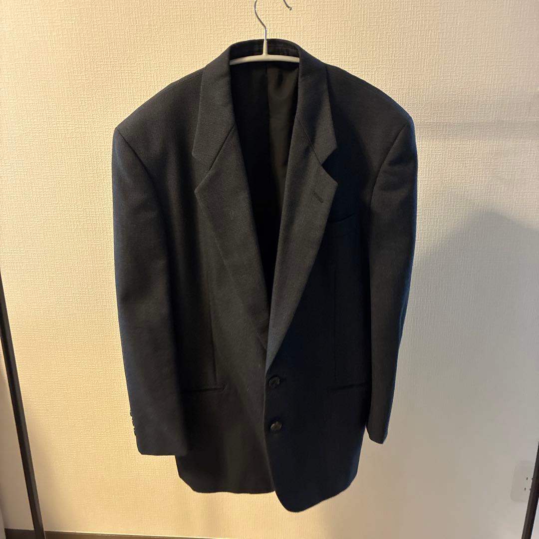 【コムデギャルソン】ダークブルー ダブルブレストスーツ Mサイズ