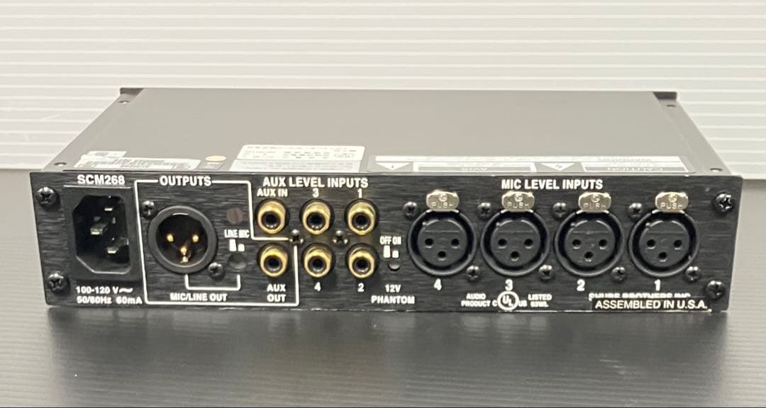 美品SHURE SCM268 マイクミキサー
