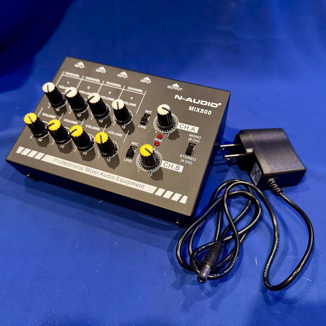 Toolmsc mix800 8CHANNEL LINE MIXER 電池駆動