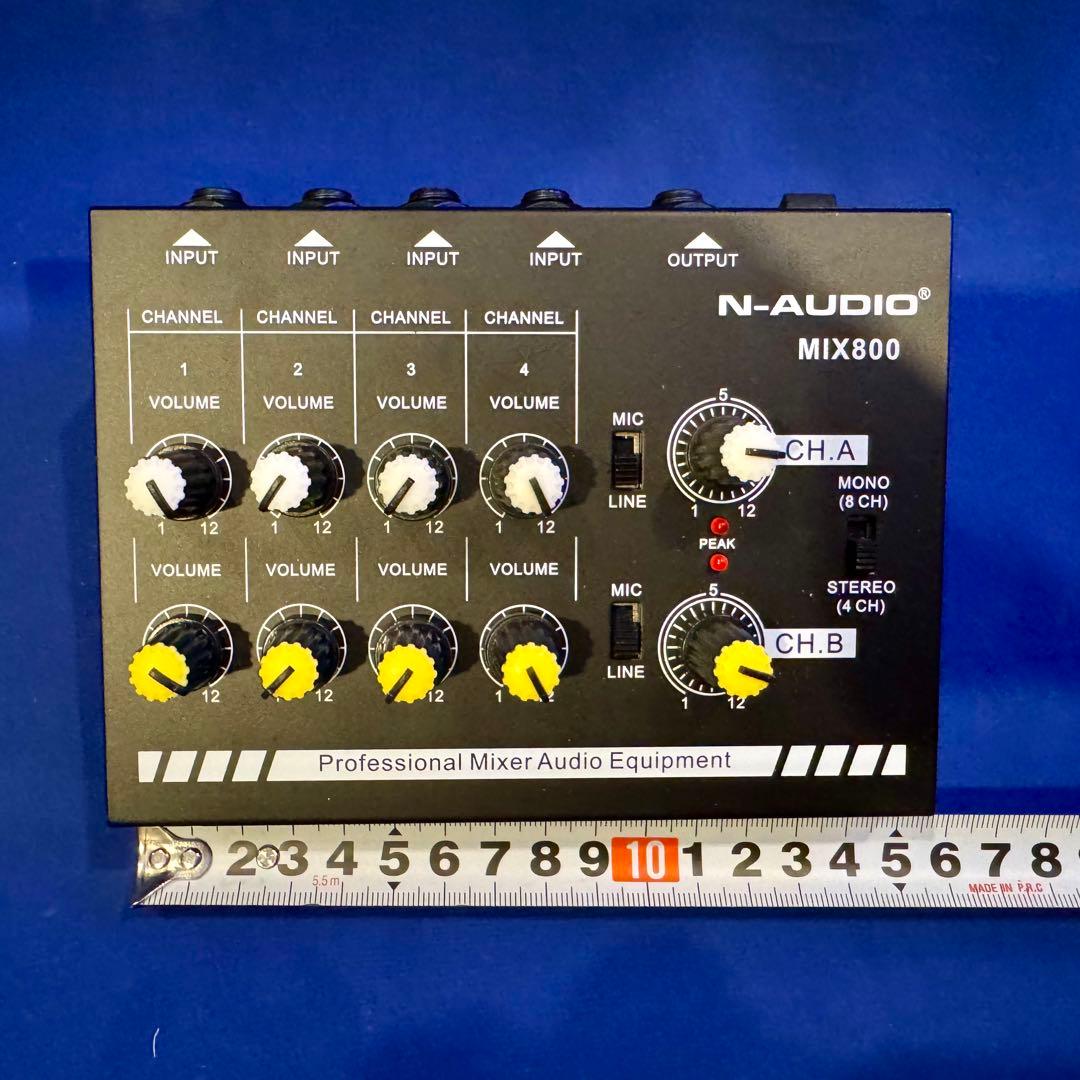 Toolmsc mix800 8CHANNEL LINE MIXER 電池駆動