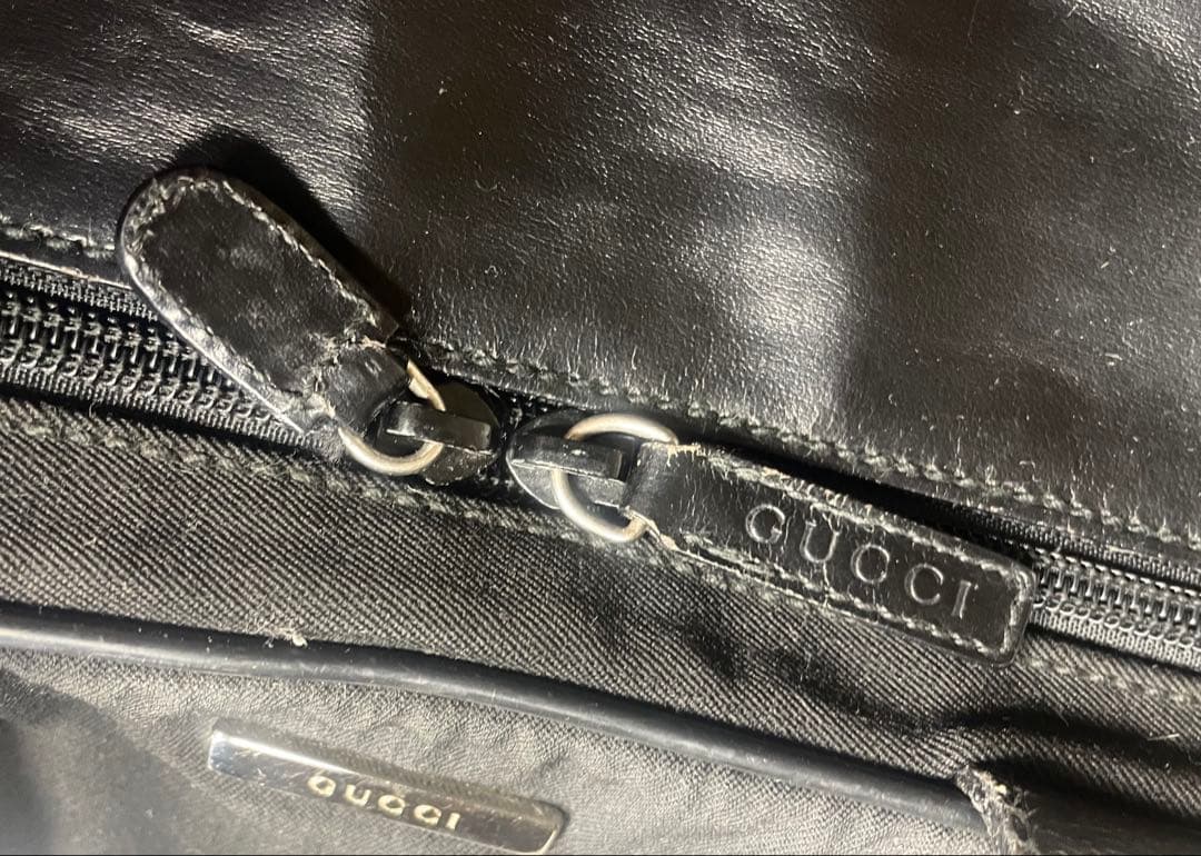 GUCCI グッチ ボストンバッグ 二層 キャンバス×レザー ユニセックス