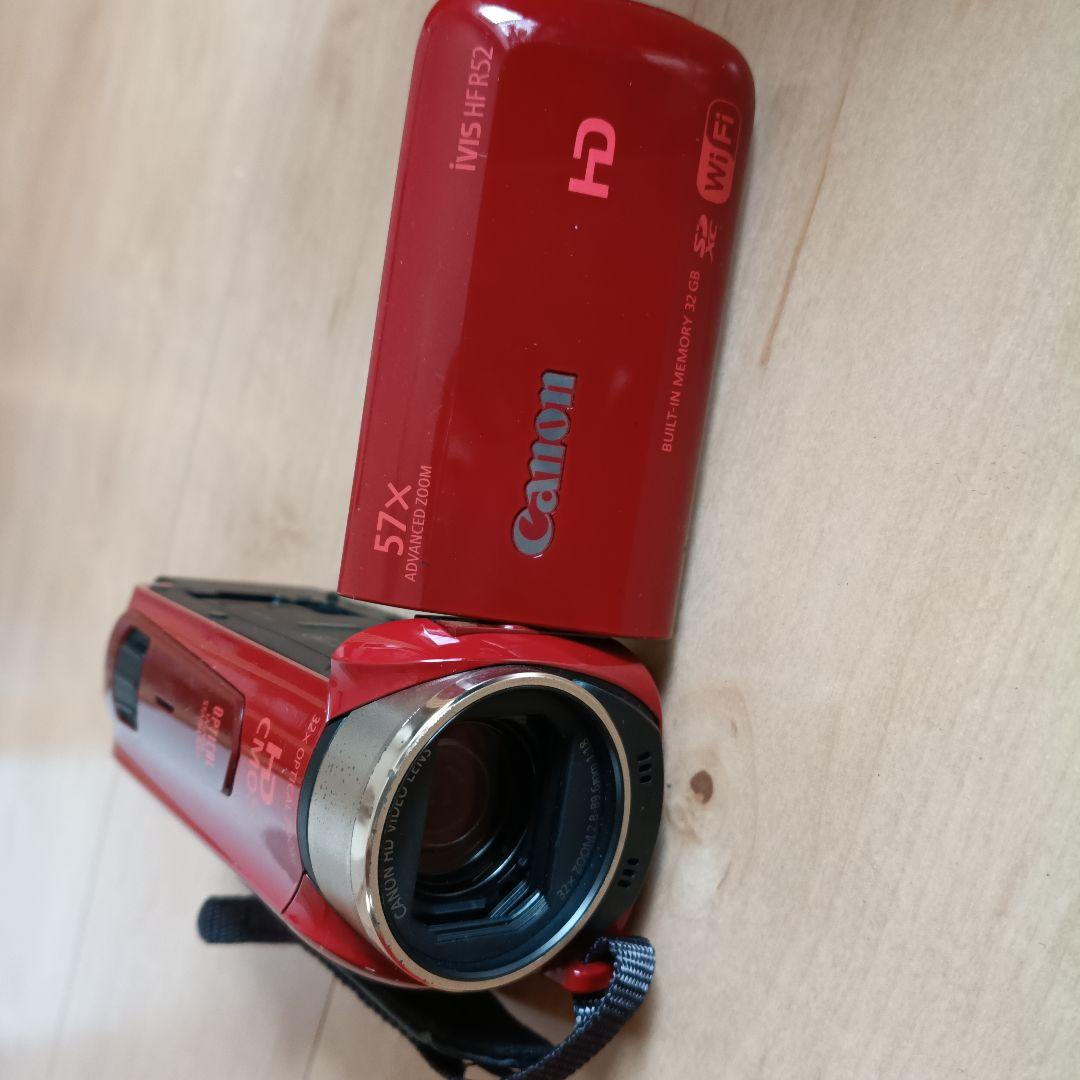 【美品】キャノン iVIS HF R52 ビデオカメラ レッド