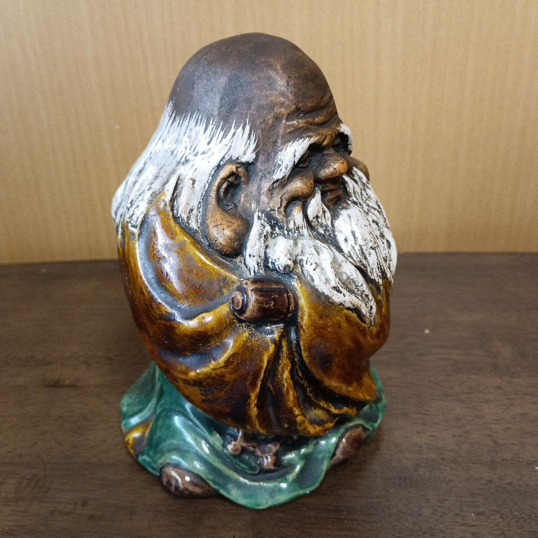 古九谷焼　福禄寿置物