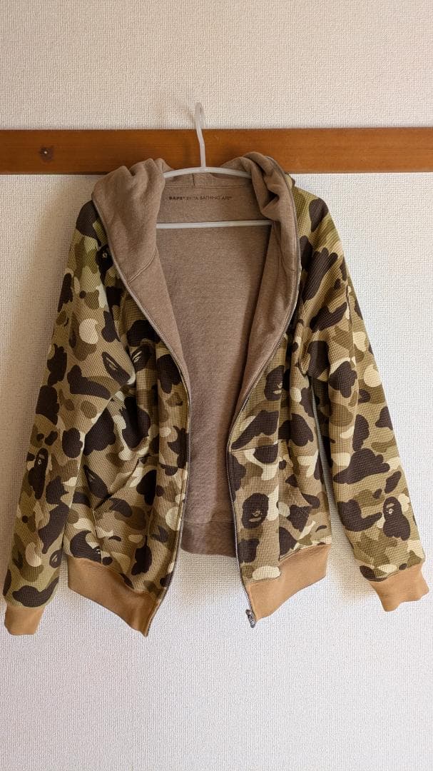 BAPE /A BATHING APE カモフラージュ ジップアップフーディ