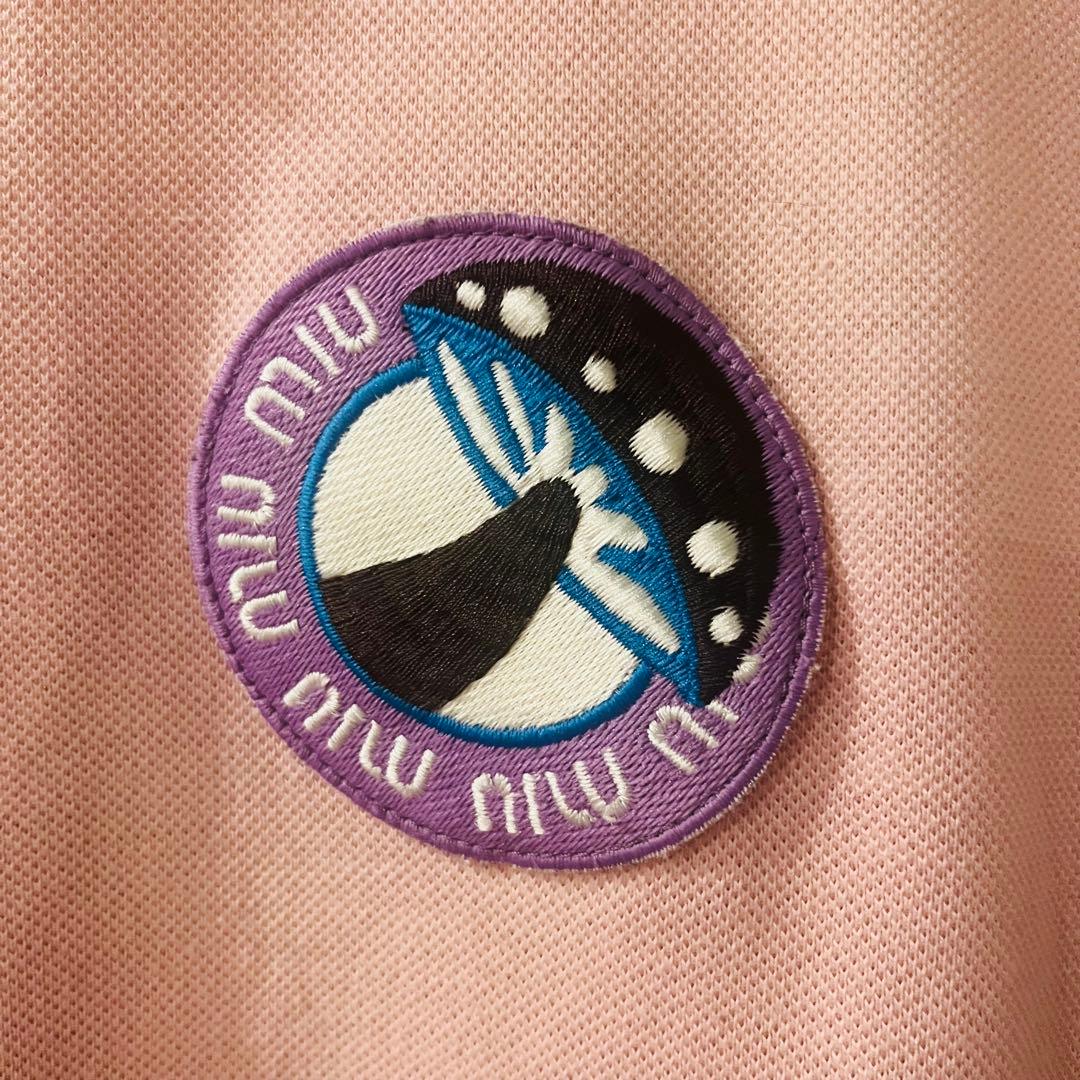 miumiu ポロシャツ ピンク 半袖 キノコ レディースMサイズ
