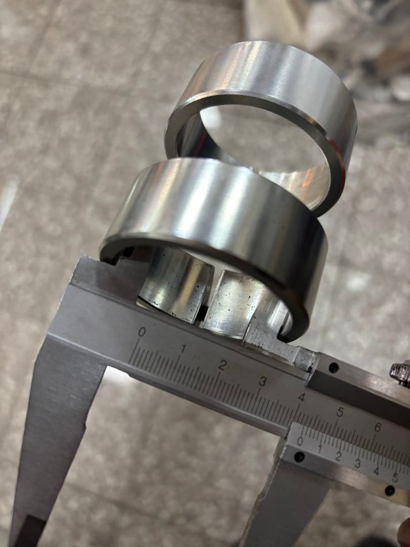 中古 PMC ビレット ヘッドライトステー タイプ1 43mm 汎用 アルミ