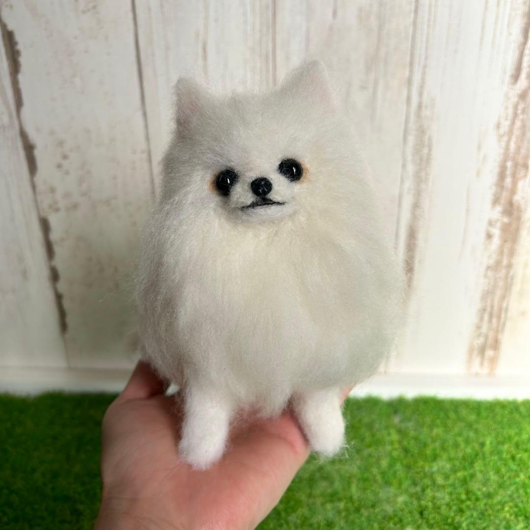 即購入可能です。羊毛フェルト【ポメラニアン】犬　※他の犬種のオーダーも受付中です