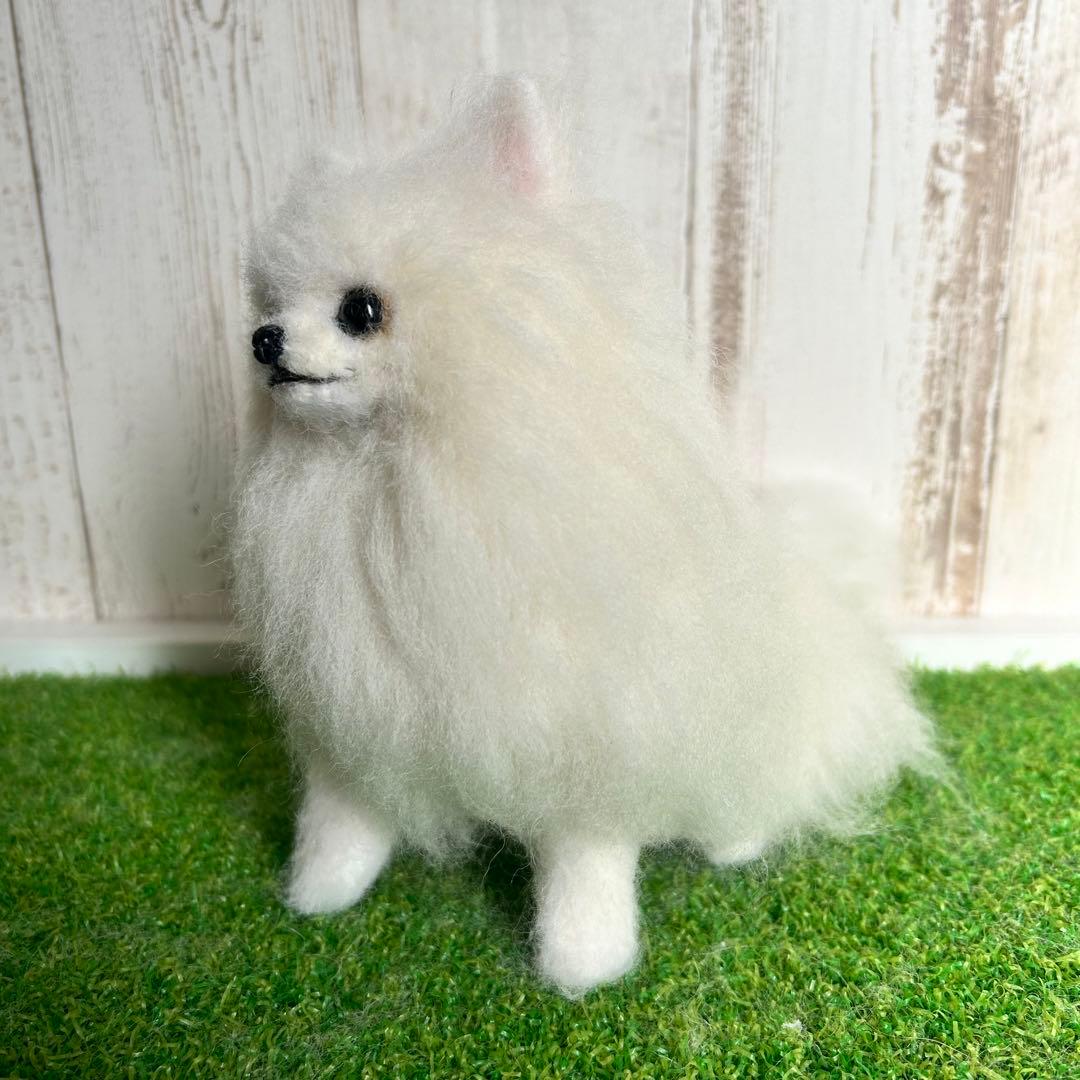 即購入可能です。羊毛フェルト【ポメラニアン】犬　※他の犬種のオーダーも受付中です