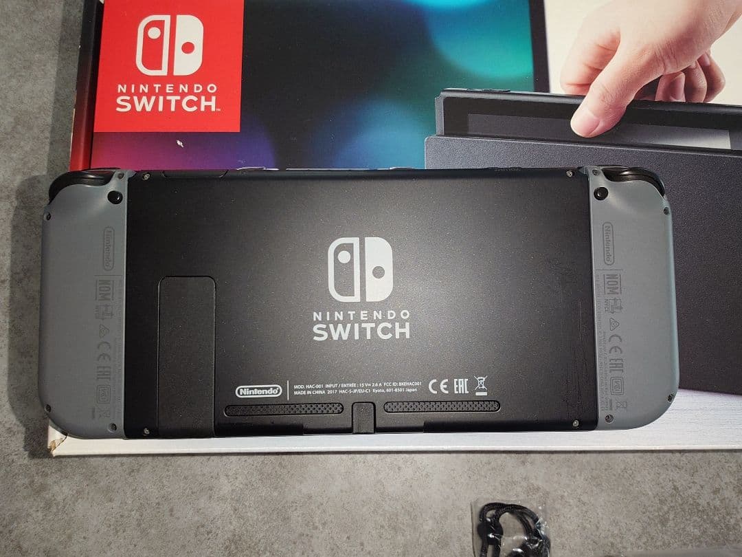 Nintendo Switch グレー 本体 +プロコン+microSD128