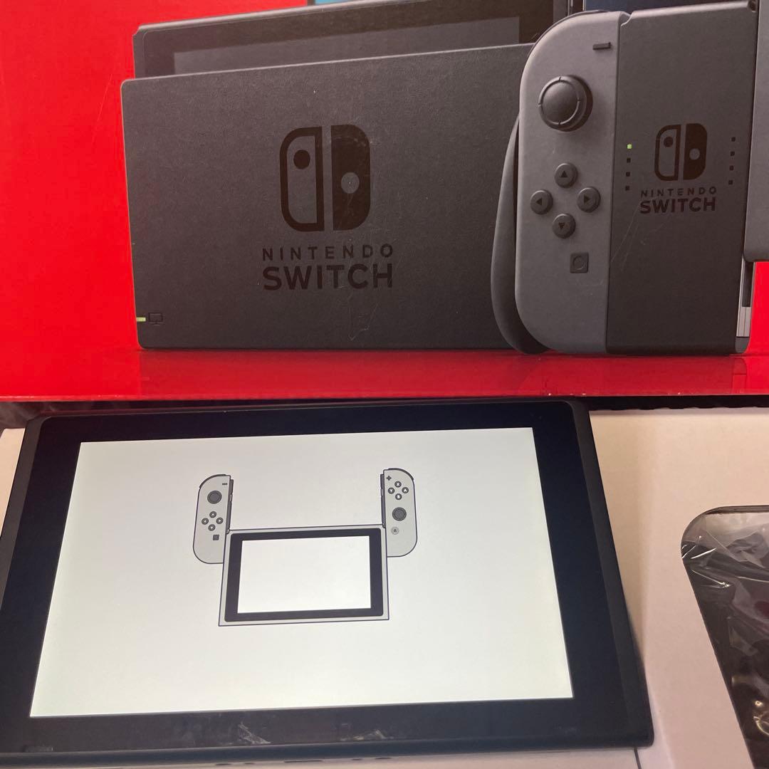 y*u様 ニンテンドーSwitch灰色バッテリー強化 美品です！！！