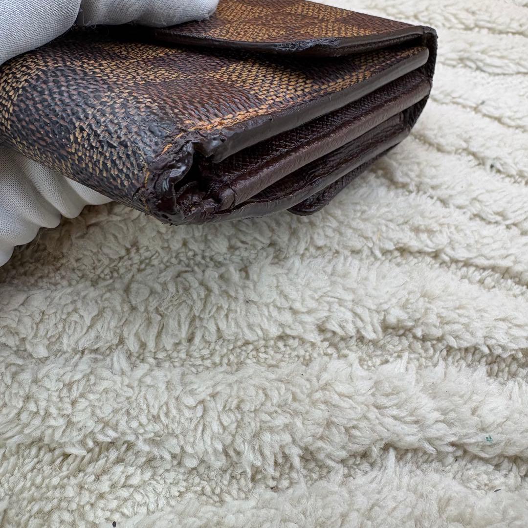 LOUIS VUITTON 二つ折り　財布 ダミエ N61652
