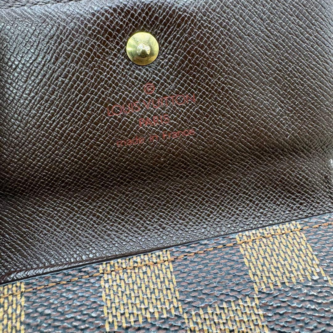LOUIS VUITTON 二つ折り　財布 ダミエ N61652