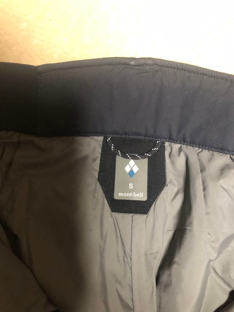 モンベル　ドライテック　インシュレーテッドパンツ　黒　サイズS