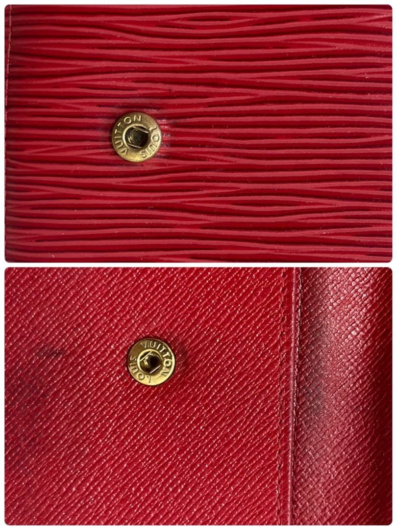 Louis Vuitton ケース　二つ折り　ウォレット　赤　財布