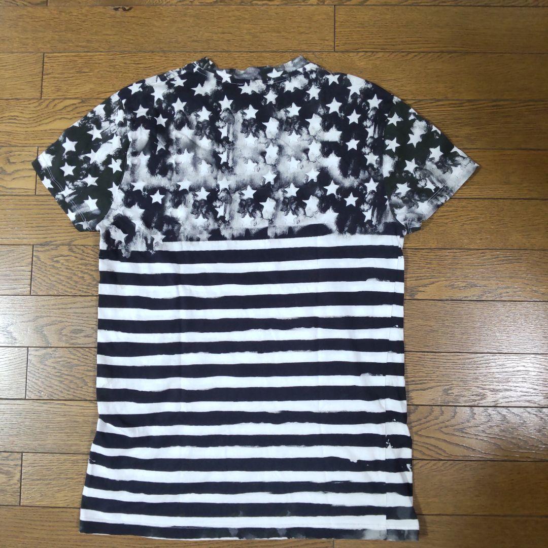 BALMAIN 星条旗ストライプ Tシャツ XS