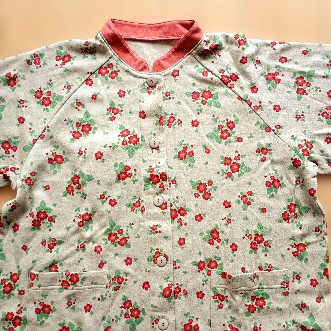 【新品】ワコール グランダー 花柄コットンパジャマ（長袖・ロングパンツ）LP