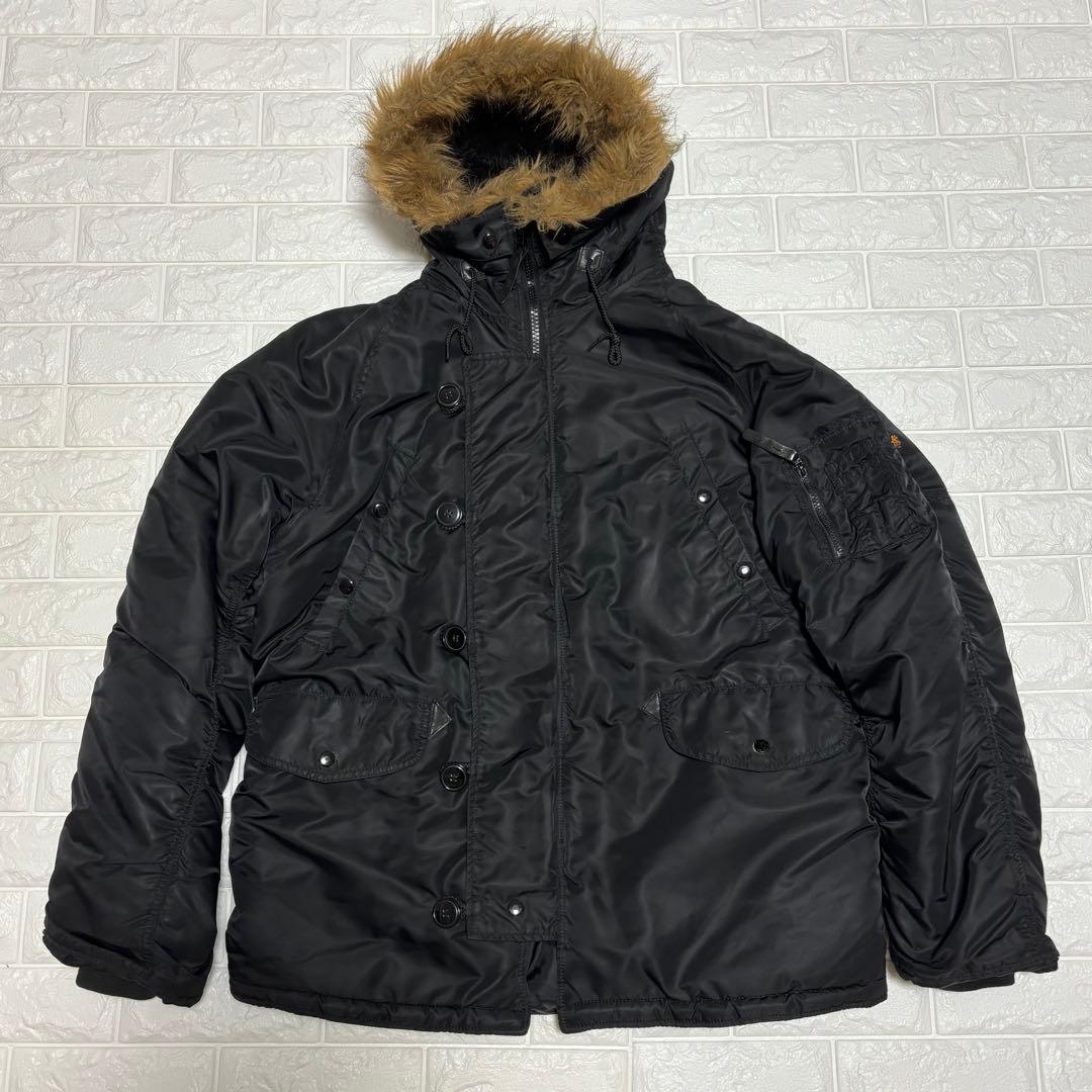 ALPHA INDUSTRIES ★ N-3B フライトジャケット ブラック