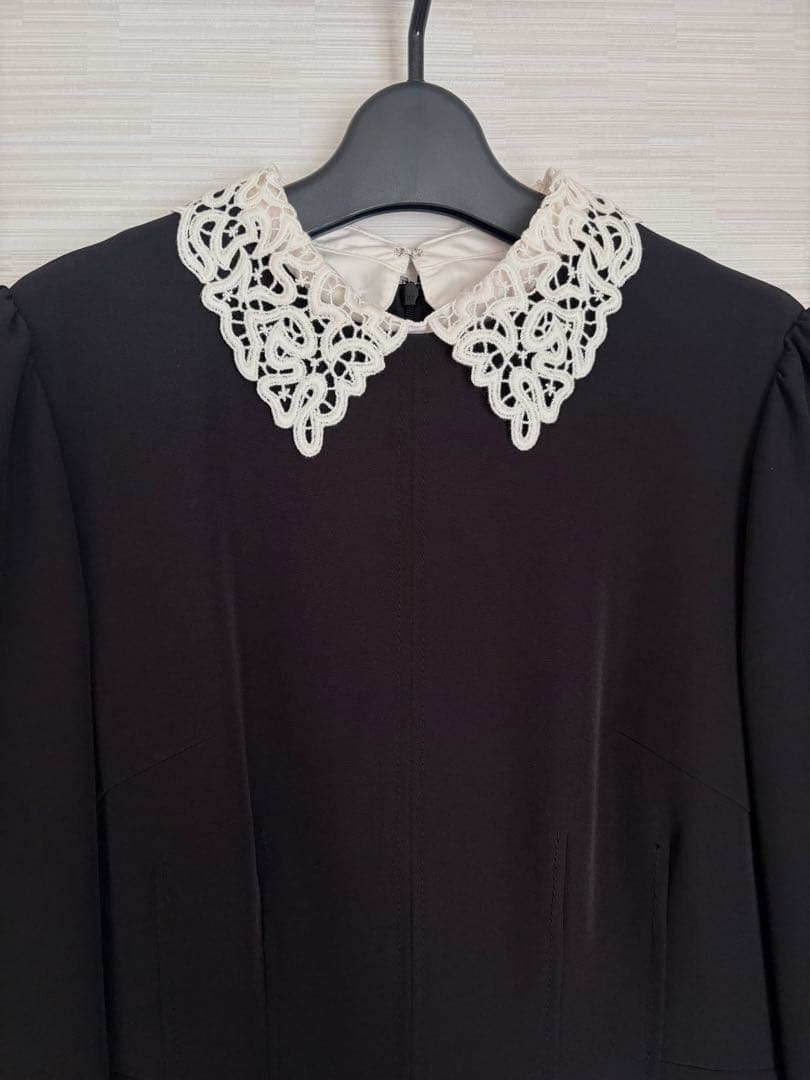 新品タグ付き2.6万円CELFORD刺繍襟2wayワンピース38セルフォードM