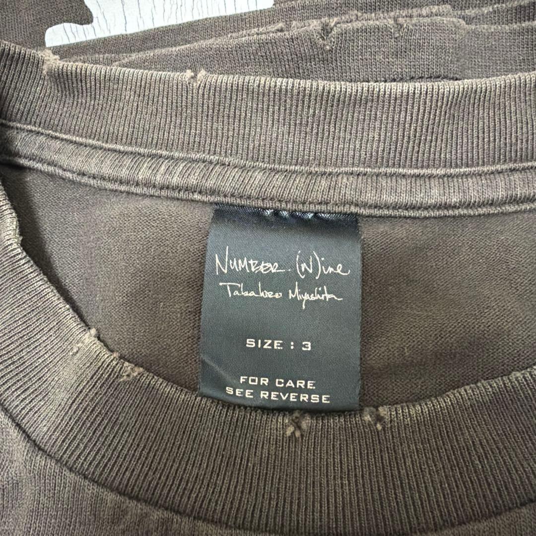 ナンバーナイン　ドクロ　Tシャツ　 ドリーム期　サイズ3 希少　最終日値下げ